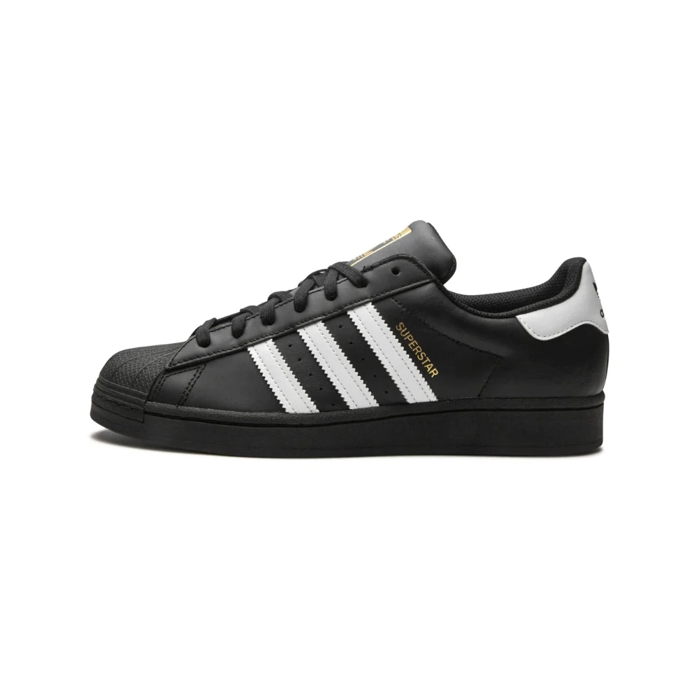adidas Superstar Core Black White Gold Metallic — vue 1