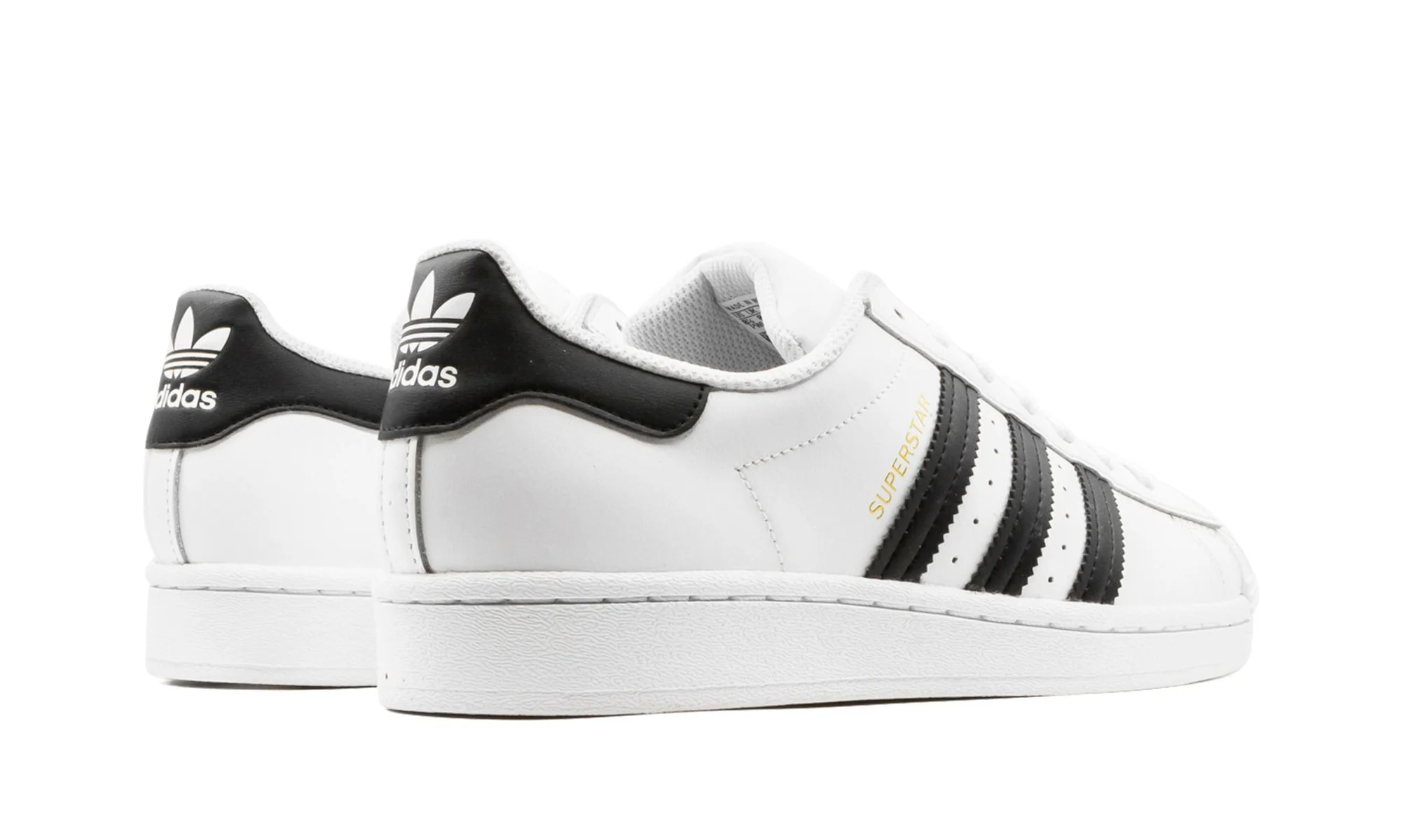 adidas Superstar White Black — vue 3