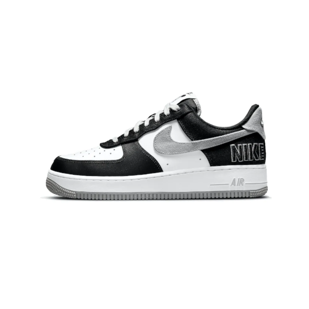 Nike Air Force 1 ' LV8 EMB Black Silver — vue 1