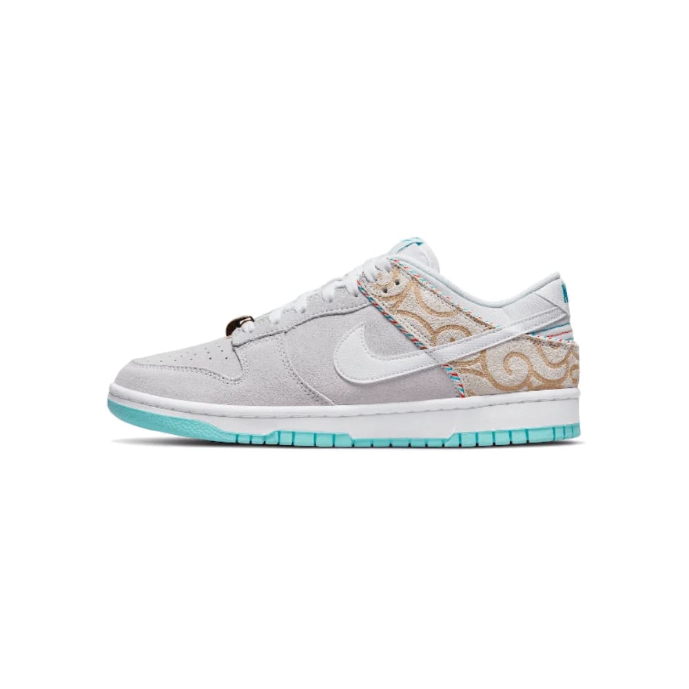 Nike Dunk Low SE Barber Shop Grey — vue 1