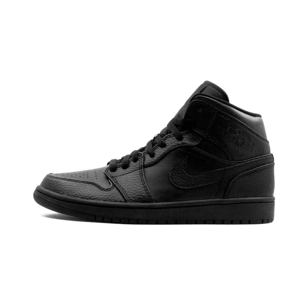 Air Jordan 1 Mid Triple Black — vue 1