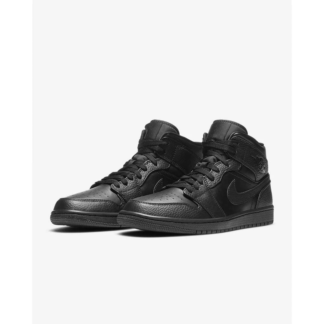 Air Jordan 1 Mid Triple Black — vue 2