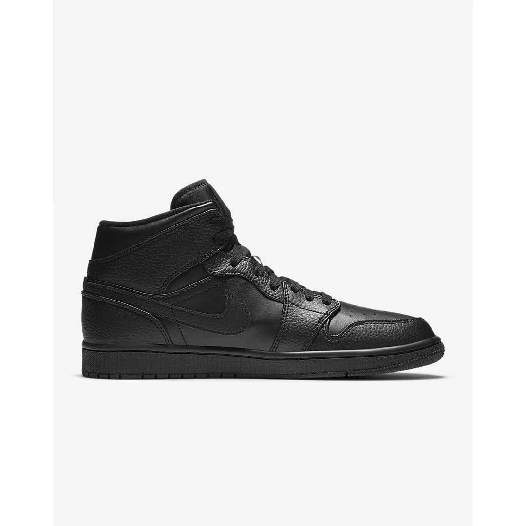 Air Jordan 1 Mid Triple Black — vue 3