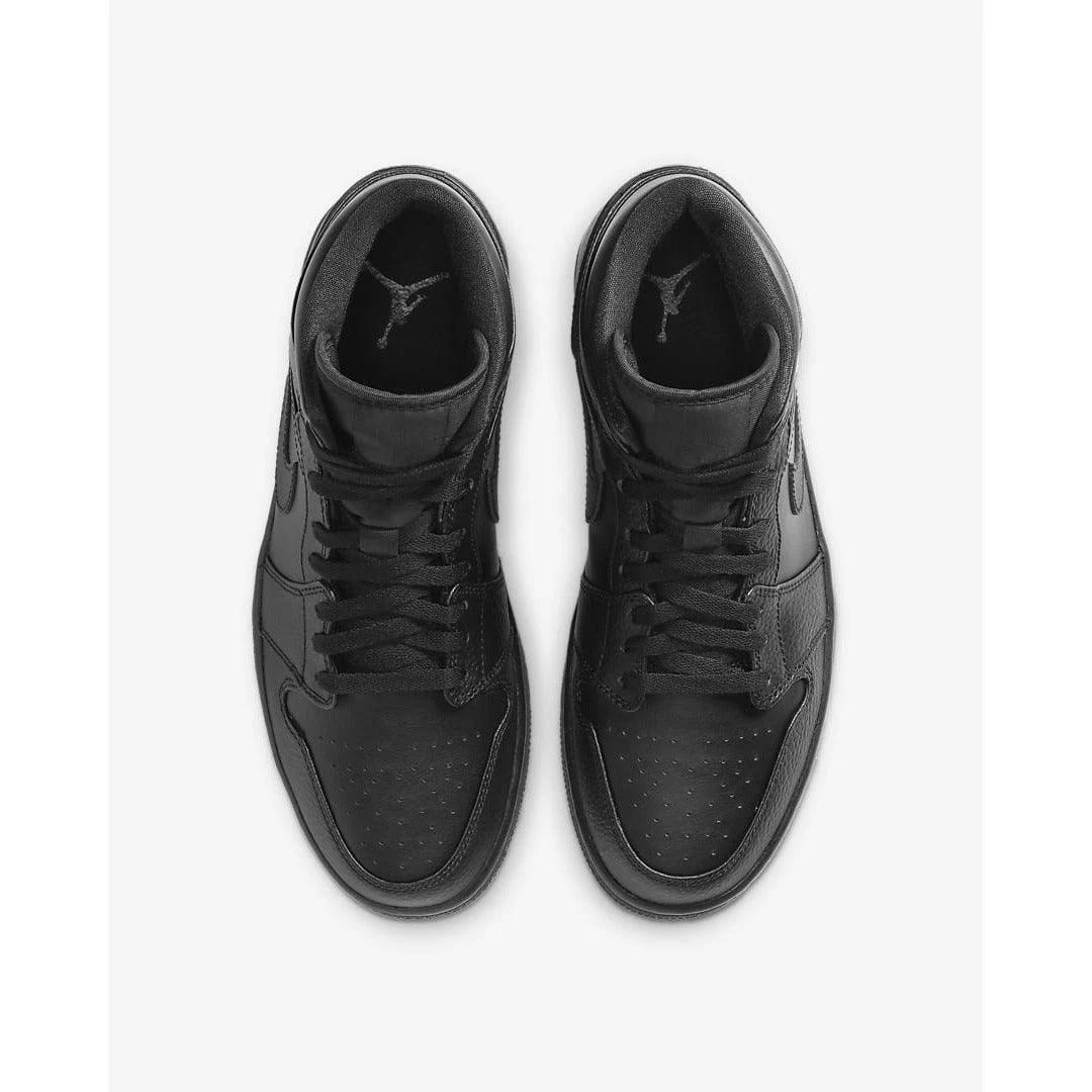 Air Jordan 1 Mid Triple Black — vue 6