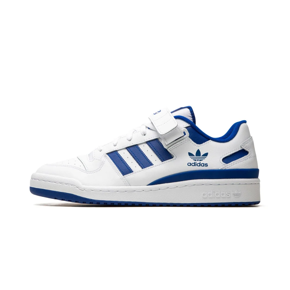 adidas Forum Low White Royal Blue — vue 1