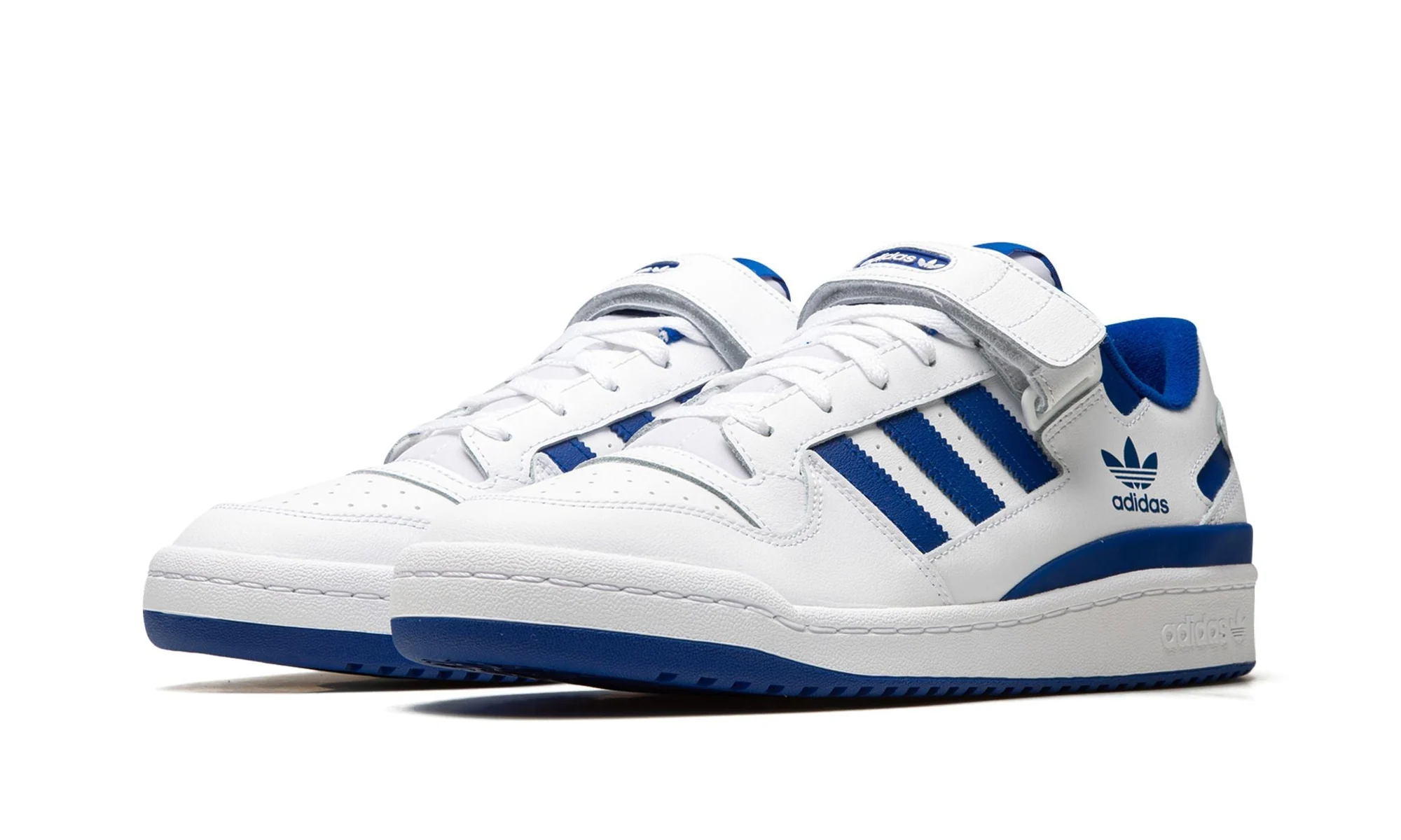 adidas Forum Low White Royal Blue — vue 2