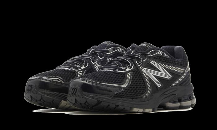 New Balance 860v2 Black Silver — vue 2