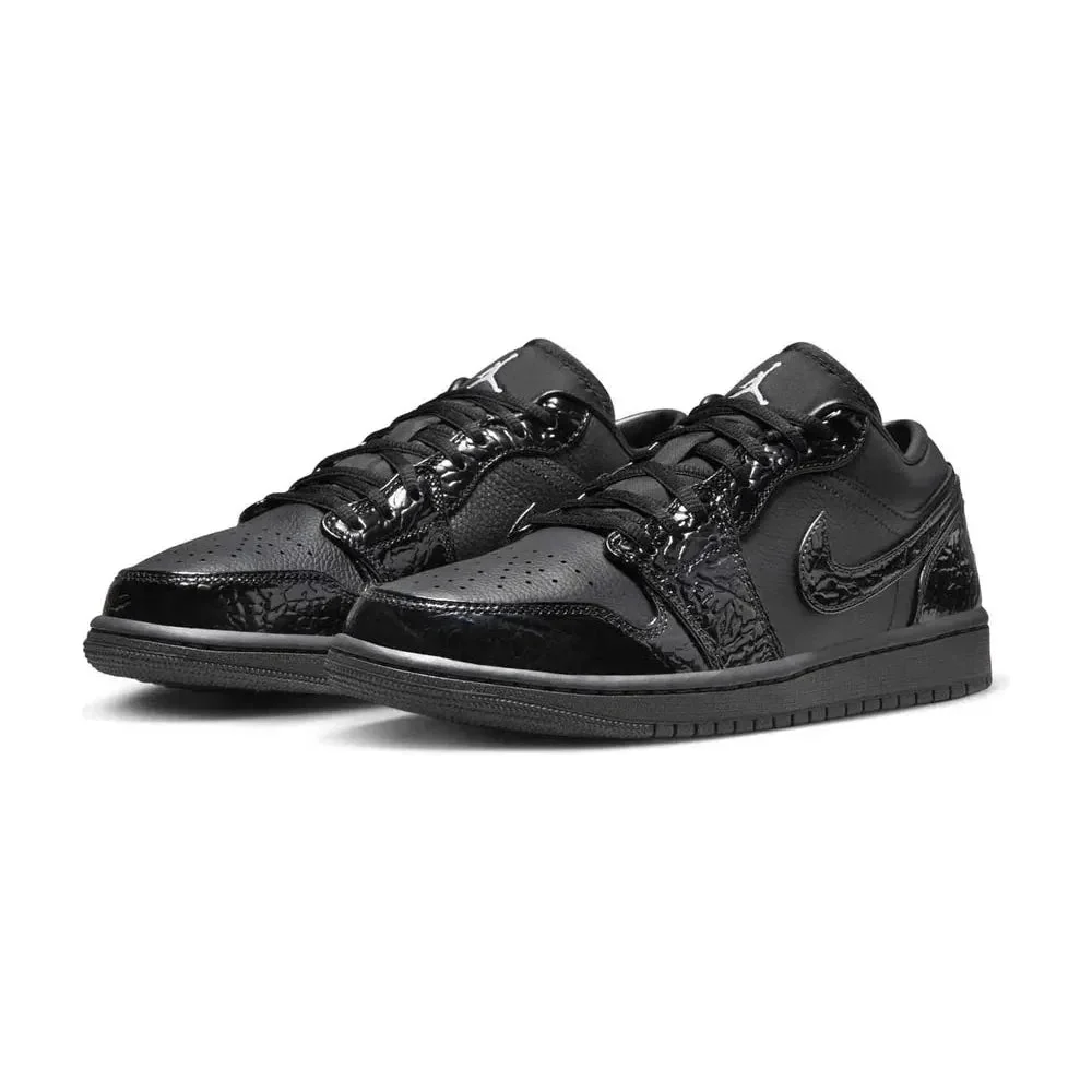 Air Jordan 1 Low Black Croc — vue 3