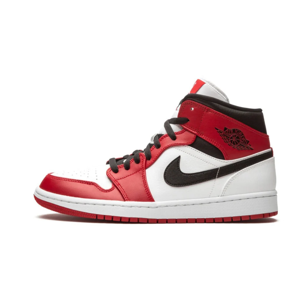 Air Jordan 1 Mid Chicago White — vue 1