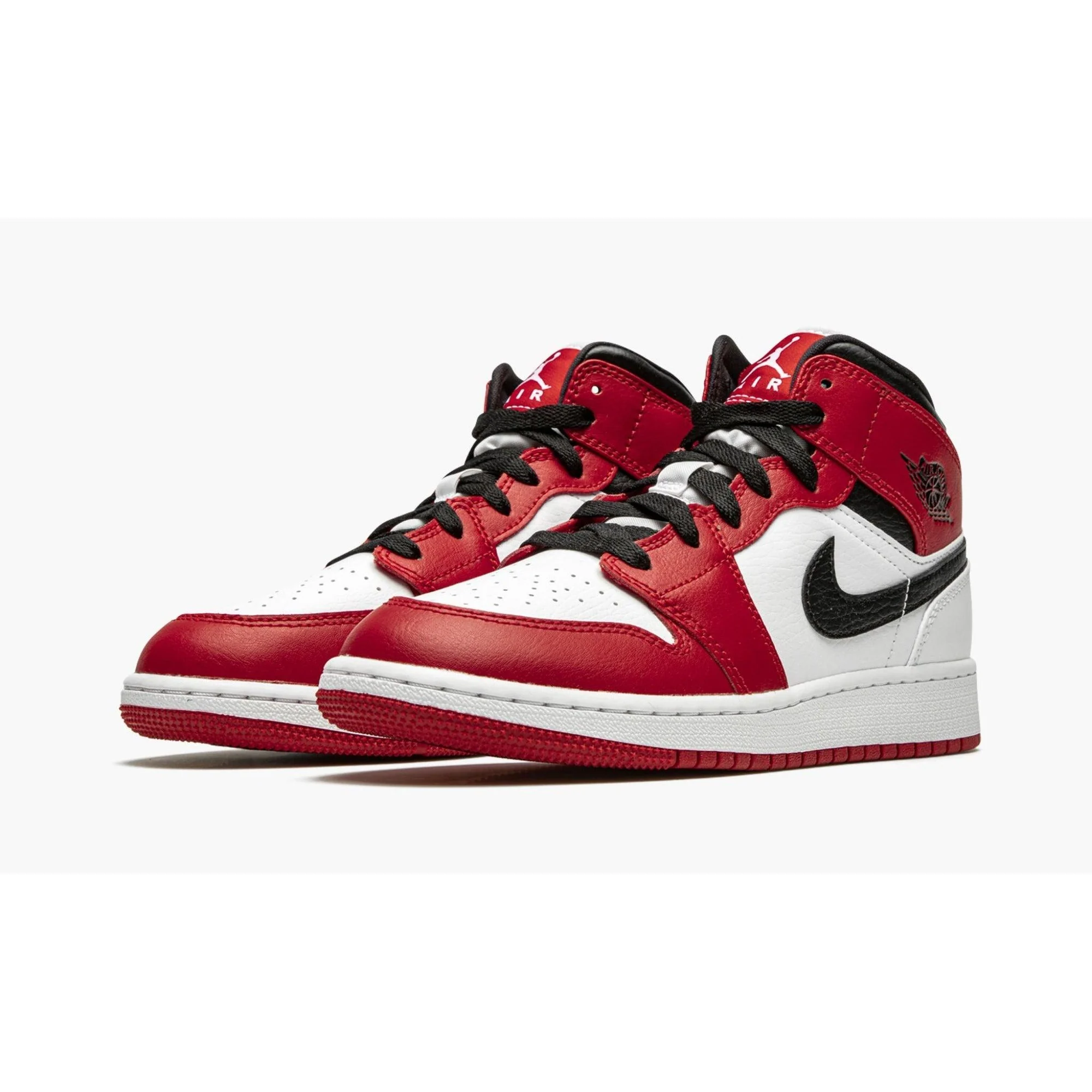 Air Jordan 1 Mid Chicago White — vue 2
