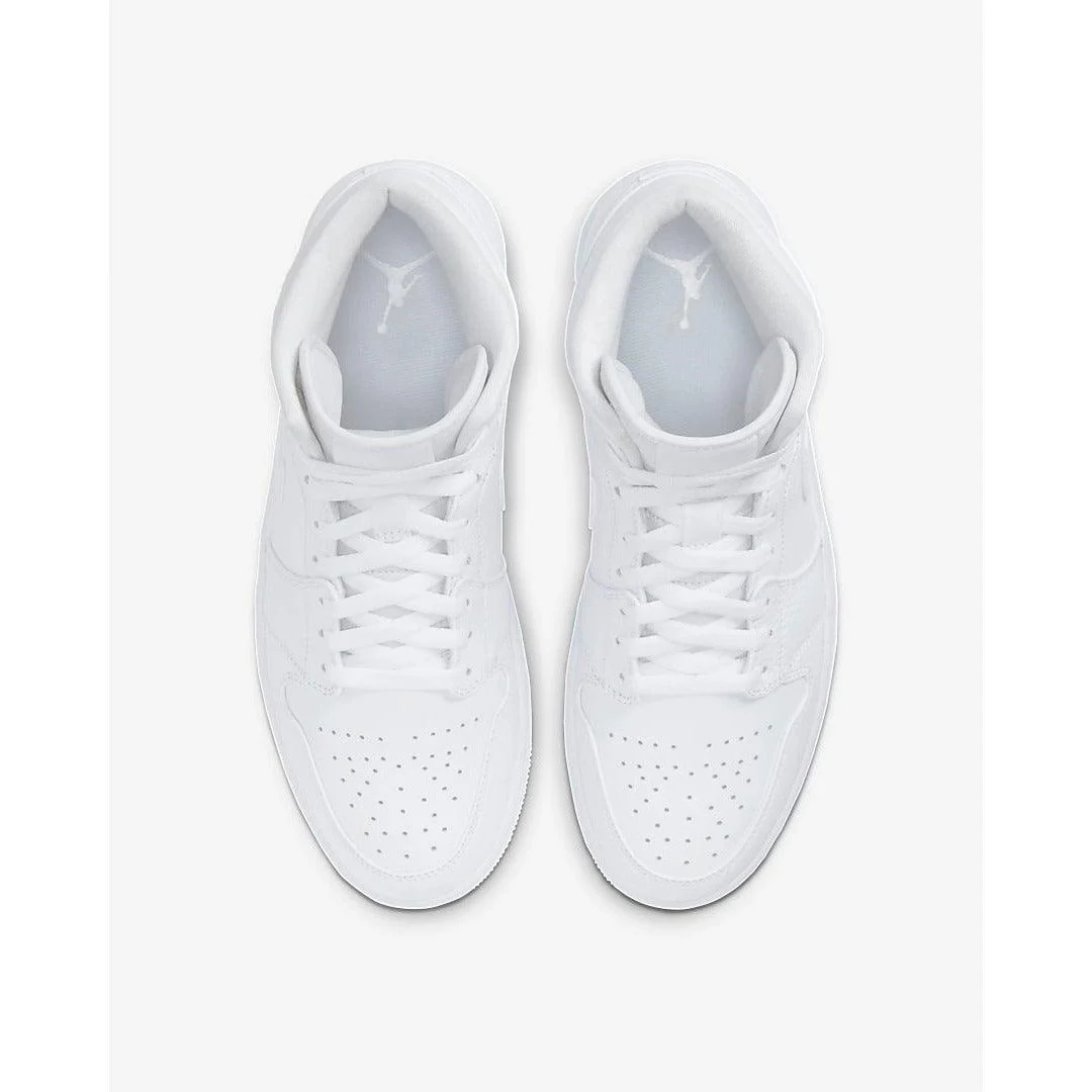 Air Jordan 1 Mid Triple White — vue 6